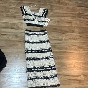 Sincerely Jules 2 piece set black and white set